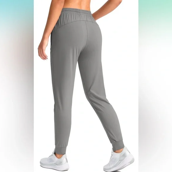 G Gradual Women's Joggers Pants with Zipper Pockets Tapered Running Sweatpants - Picture 4 of 7